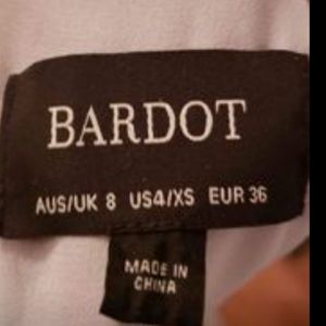 BARDOT silk mini dress fits SMALL